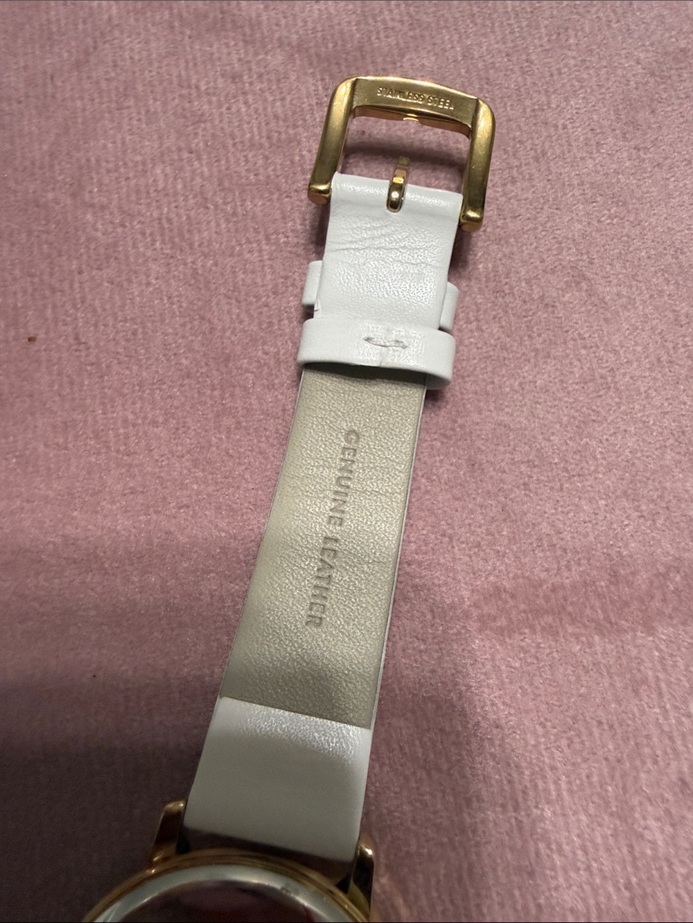 kate spade turquoise peacock motif watch with white strap - Picture 4 of 8